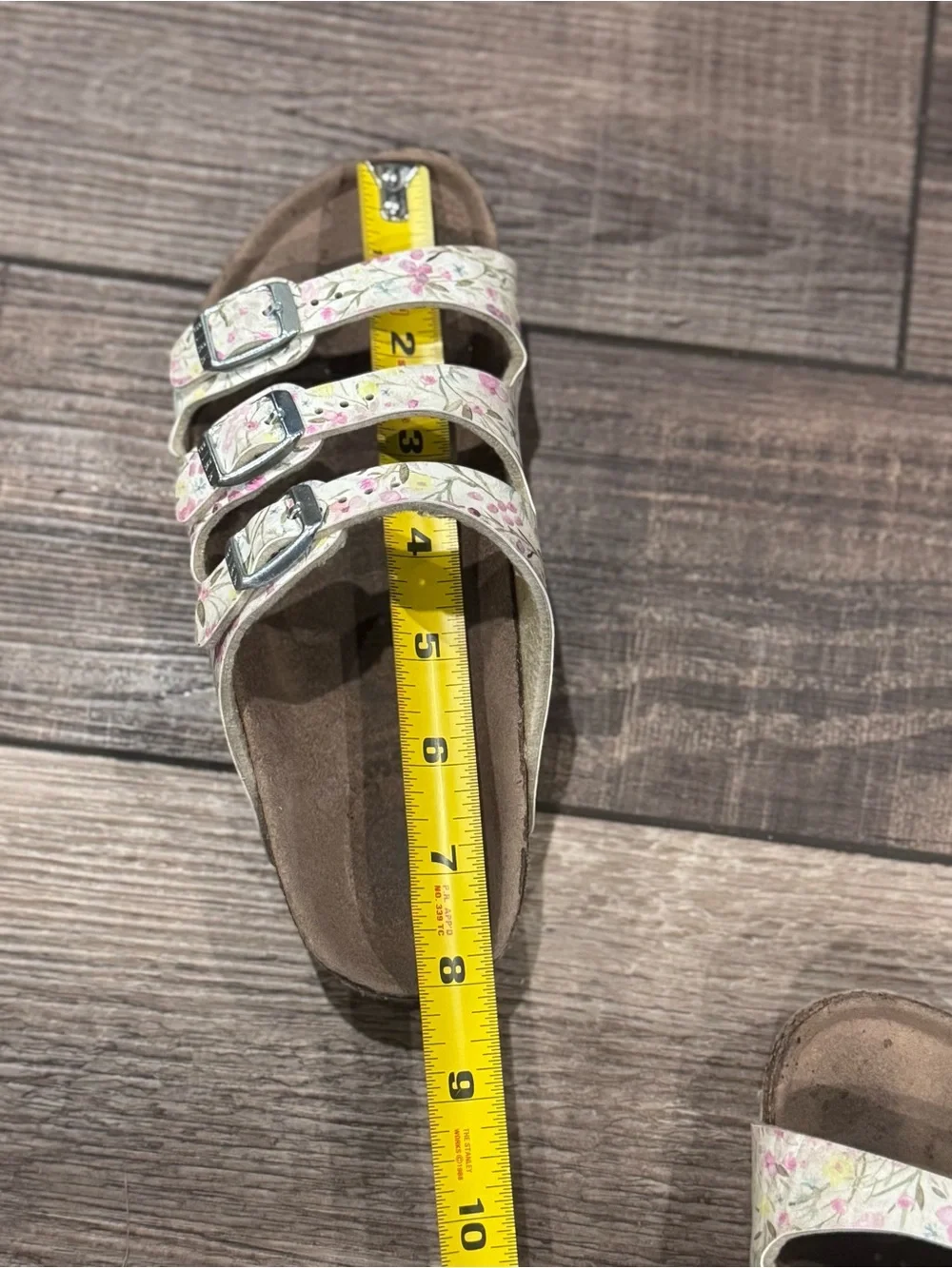 Birkenstock Girls Size 31 White Sandals US Kids 13-13.5 Boho Floral